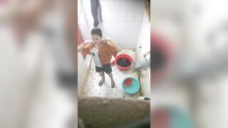 Voyeur Climbs Wall at Night to Film 2 Young Neighbor Girls Showering