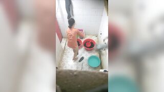 Voyeur Climbs Wall at Night to Film 2 Young Neighbor Girls Showering