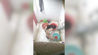 Voyeur Climbs Wall at Night to Film 2 Young Neighbor Girls Showering