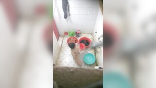 Voyeur Climbs Wall at Night to Film 2 Young Neighbor Girls Showering
