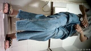 Real Toilet Voyeur: Cute Girls Peeing with Face Visible HD Leak 6