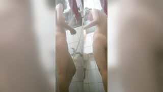 Window Voyeur Returns - Nervous Cousin Shower Cam with Glasses
