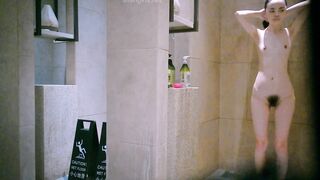 Chinese Bathhouse Spy Cam - Girls Sensing Camera & Covering Private Parts
