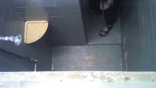 Poolside Outdoor Shower Hidden Cam - Girls Naked in Open Shower