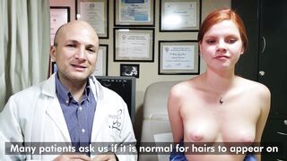 Hair or folliculitis on areola or nipple