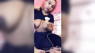 Juliette Sweetz Huge Tits Busty OnlyFans Leaked Amateur Porn Video 1