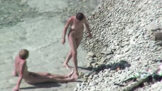 Nudist Milf having Outdoor Sex with Horny Husband in Nude Beach 382