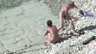 Nudist Milf having Outdoor Sex with Horny Husband in Nude Beach 382