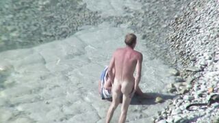 Nudist Milf having Outdoor Sex with Horny Husband in Nude Beach 382