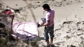 Nudist Milf having Outdoor Sex with Horny Husband in Nude Beach 378