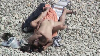 Nudist Milf having Outdoor Sex with Horny Husband in Nude Beach 386