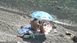 Nudist Milf having Outdoor Sex with Horny Husband in Nude Beach 415