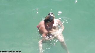 Nudist Milf having Outdoor Sex with Horny Husband in Nude Beach 416