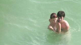 Nudist Milf having Outdoor Sex with Horny Husband in Nude Beach 426