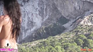 Juicy Nudist Girl Topless showing perfect boobs on nude beach in public 1328