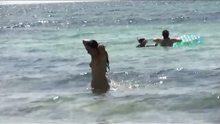 Nudist Girls Totally Naked showing pussy and boss, watermouthering hot 184