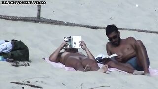 Naturist Babe Nude on Public Beach revealing cunt and tits Voyeurism 577