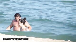 Naturist Babe Nude on Public Beach revealing cunt and tits Voyeurism 762