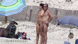 Naturist Babe Nude on Public Beach revealing cunt and tits Voyeurism 790