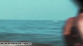 Naturist Babe Nude on Public Beach revealing cunt and tits Voyeurism 1021
