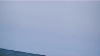 Naturist Babe Nude on Public Beach revealing cunt and tits Voyeurism 1037