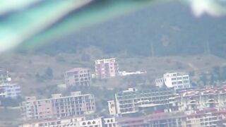 Naturist Babe Nude on Public Beach revealing cunt and tits Voyeurism 1112