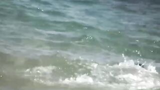 Naturist Babe Nude on Public Beach revealing cunt and tits Voyeurism 1139