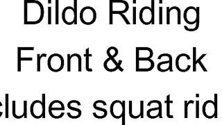 CutieBooty.x Dildo Riding Front & Back (Includes squat riding)