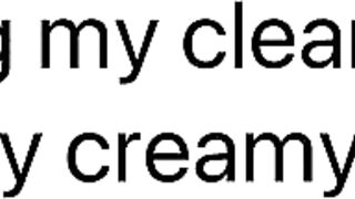 CutieBooty.x Riding my clear dildo with my creamy pussy