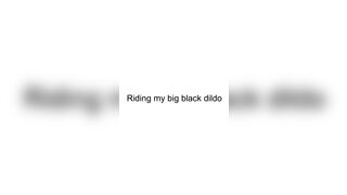 CutieBooty.x Riding my big black dildo