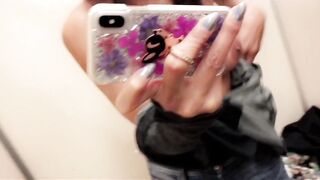 Yasmin Lee Transgender OnlyFans Leaks Trying on a dress at a department store