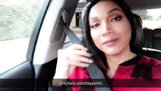 Yasmin Lee Transgender OnlyFans Leaks Horny in traffic and I want to stroke one out but I wore the wrong outfit. Who wants to see me jerki