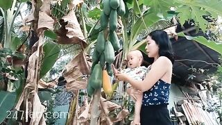 Mom & Baby Cat / BÉ CÁT CHANNEL/ Lovely Mum Hot Attractive Woman YouTuber Patreon Leaked 1