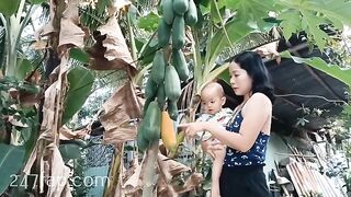 Mom & Baby Cat / BÉ CÁT CHANNEL/ Lovely Mum Hot Attractive Woman YouTuber Patreon Leaked 1
