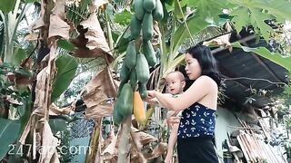 Mom & Baby Cat / BÉ CÁT CHANNEL/ Lovely Mum Hot Attractive Woman YouTuber Patreon Leaked 1