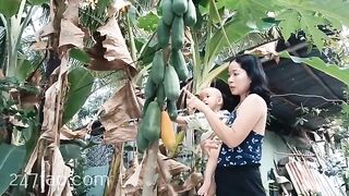 Mom & Baby Cat / BÉ CÁT CHANNEL/ Lovely Mum Hot Attractive Woman YouTuber Patreon Leaked 1
