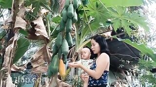 Mom & Baby Cat / BÉ CÁT CHANNEL/ Lovely Mum Hot Attractive Woman YouTuber Patreon Leaked 1