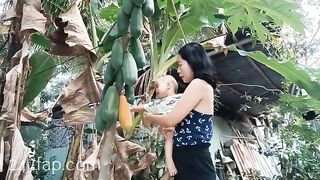 Mom & Baby Cat / BÉ CÁT CHANNEL/ Lovely Mum Hot Attractive Woman YouTuber Patreon Leaked 1