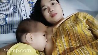 Mom & Baby Cat / BÉ CÁT CHANNEL/ Lovely Mum Hot Hot Mom YouTuber Patreon Leaked 12