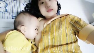 Mom & Baby Cat / BÉ CÁT CHANNEL/ Lovely Mum Hot Hot Mom YouTuber Patreon Leaked 12