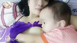 Mom & Baby Cat / BĂ CĂT CHANNEL/ Lovely Mum Hot Seductive Mother YouTuber Patreon Leaked 15