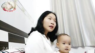 Mom & Baby Cat / BÉ CÁT CHANNEL/ Lovely Mum Hot Hot Ass Mom YouTuber Patreon Leaked Porn Video 29