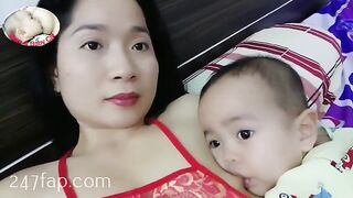 Mom & Baby Cat / BÉ CÁT CHANNEL/ Lovely Mum Hot Stunning Mother YouTuber Patreon Leaked Porn Video 26