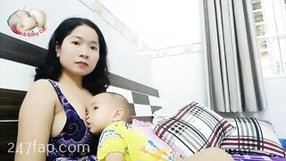 Mom & Baby Cat / BÉ CÁT CHANNEL/ Lovely Mum Hot Stunning Mother YouTuber Patreon Leaked Porn Video 51