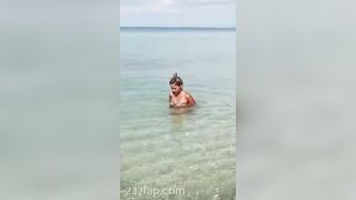 NinaCola3 take off her bikini and got naked on the beach  42