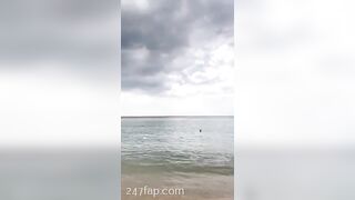 NinaCola3 Bikini Walking around on the Beach, She is HOT