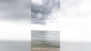 NinaCola3 Bikini Walking around on the Beach, She is HOT