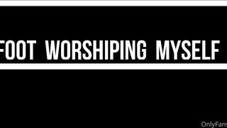 YelahiaG OnlyFans Leaks - Hi guys! A new hot video about foot worshiping  myself and masturbation on the couch wearing my Plea