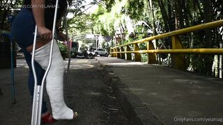 YelahiaG OnlyFans Leaks - Walking in large leg cast at El Poblado, Medellin with @evvacast ! Enjoy guys and many more SOON! Th