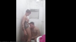 Saprezotte OnlyFans Transgender MY BOYFRIEND PUTO, Sabrina Prezotte fucking her son-in-the-son boyfriend while he shaves, the girl t
